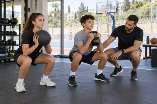אימוני כוח לכדורסלנים צעירים במהלך העונה