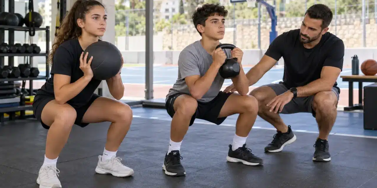 אימוני כוח לכדורסלנים צעירים במהלך העונה